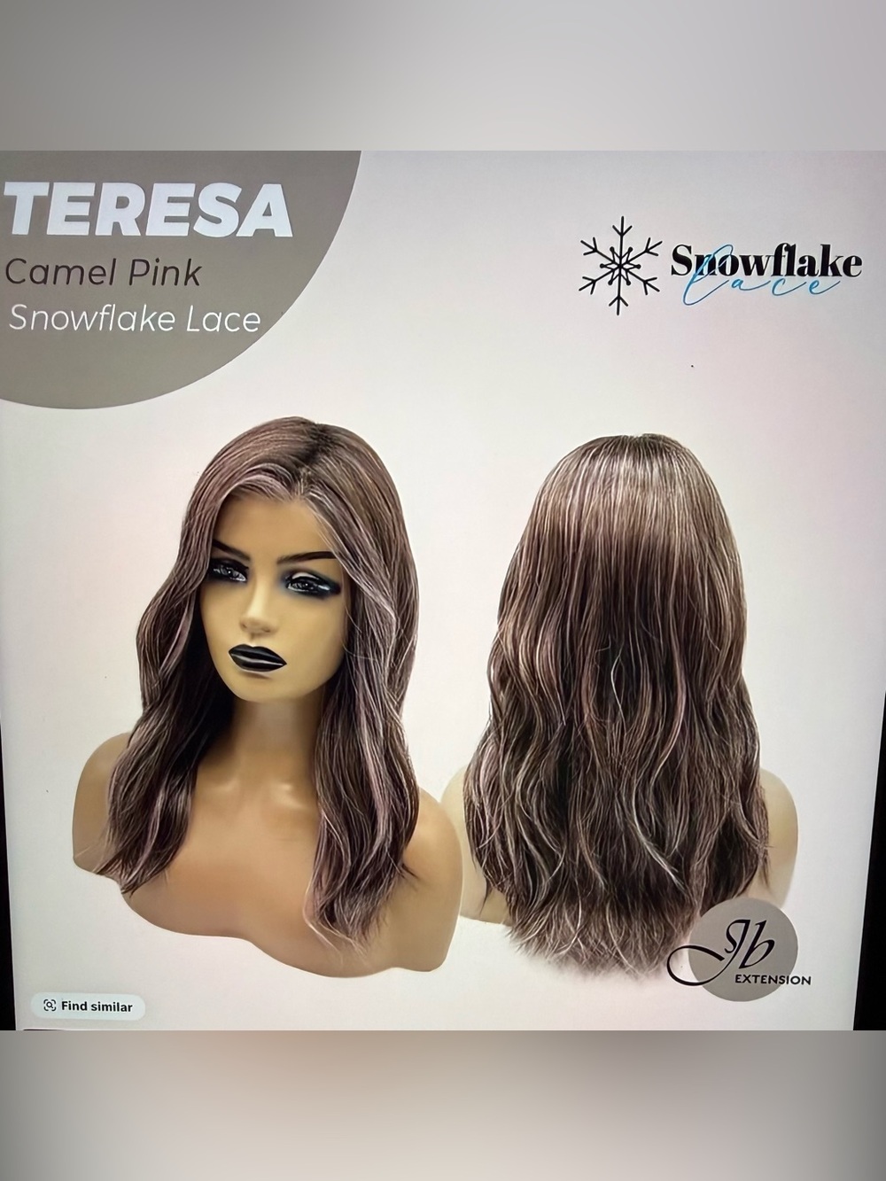 TERESA Camel Pink Wig by Jb Extensions